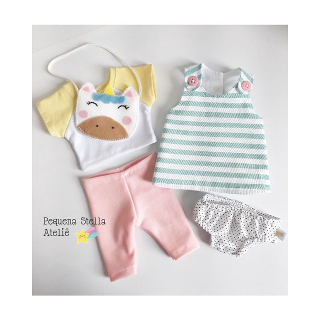Roupa Baby Alive Kit 5 Pecas 2 Looks Shopee Brasil