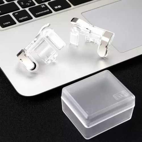 Gatilho transparente gamer para celular Free Fire