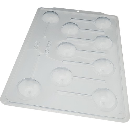 1~5 Forma BWB Simples Semiprofissional, Alto Rendimento Doces Finos Chocolates - SP 322 Pirulito Bola