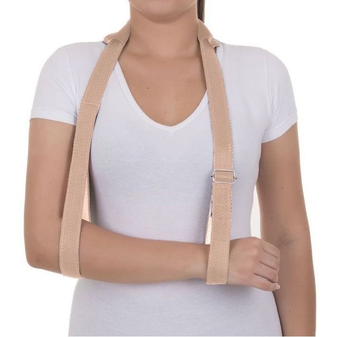 Tipoia Apoio Para Braço Em Tira Bilateral Bege