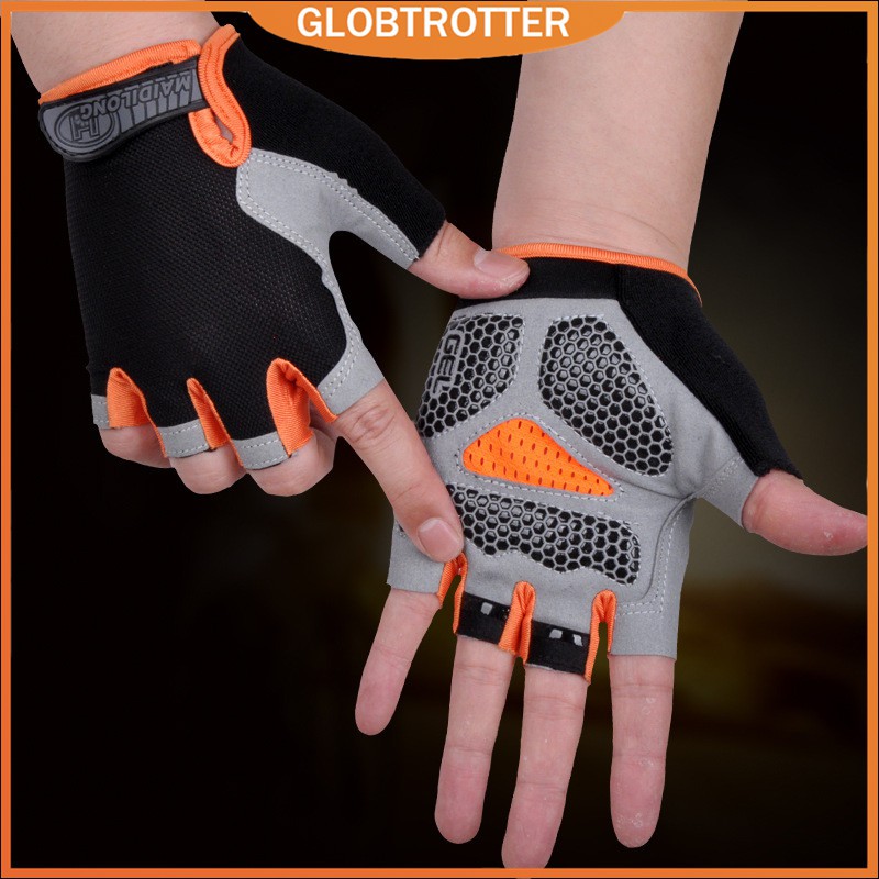 Globetrotter Luvas antiderrapantes de ciclismo esportivo para ginástica e fitness em Oferta na Shopee