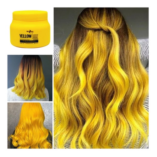 Matizador E Hidratante Para Cabelo Amarelo 250g Mairibel