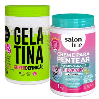 Gelatina Salon Line Verde Amarela Rosa Linha To De Cacho Shopee Brasil