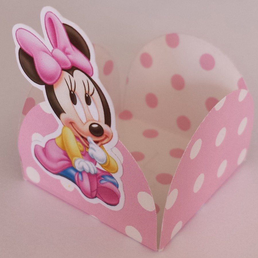 50 Forminhas Minnie Baby Brigadeiro Festa Baby Infantil Aniversário