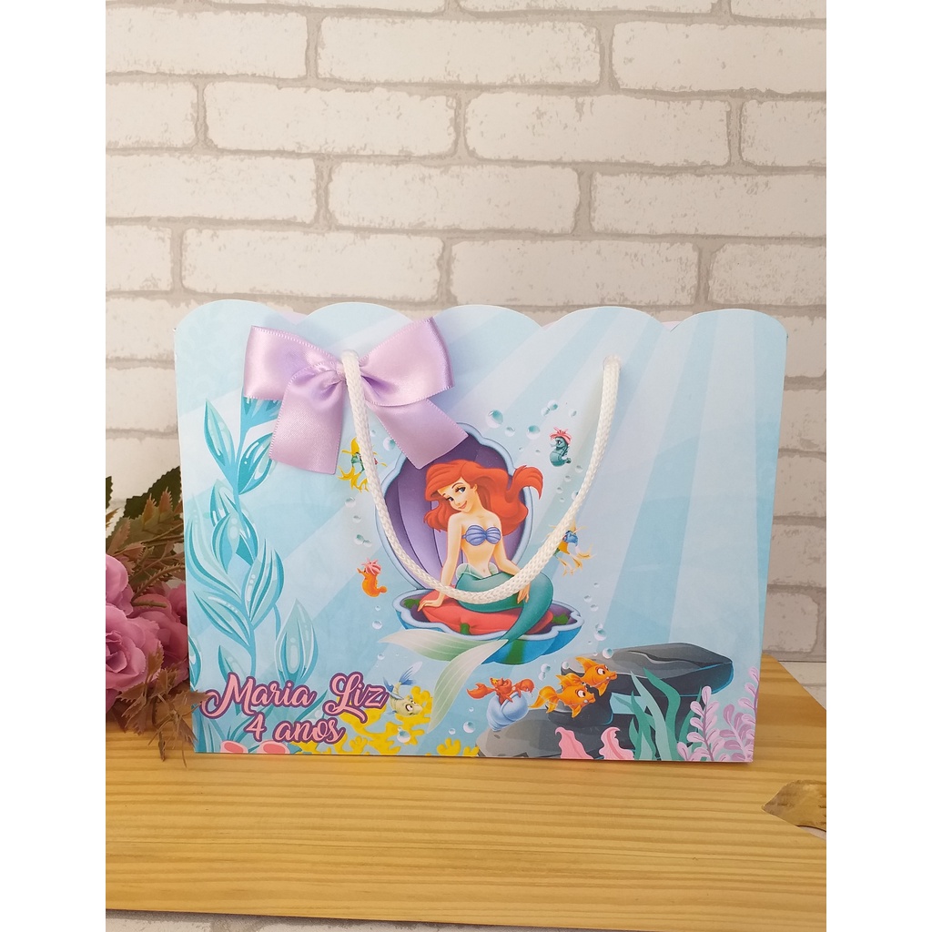 Sacolinha A Pequena Seria Kit Festa | Personalizados | Aniversários | Papelaria Personalizada | caixinhas lembrancinhas