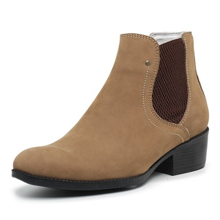 Bota Botina Lisa Elástico Fácil de Calçar Country Feminina Sapataria Martins Ref 001