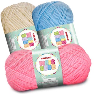 Lã Mais Bebe (Círculo) 100g em Oferta na Shopee