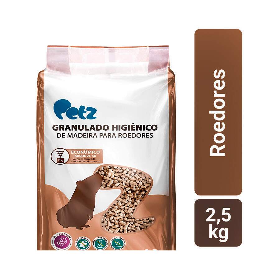 Granulado Higiênico de Madeira para Pássaros Petz 2,5kg