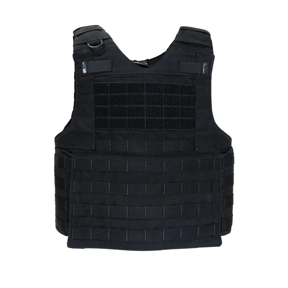 Colete Tático Cia Militar Modular Speed Com Bolso Frontal Preto ...