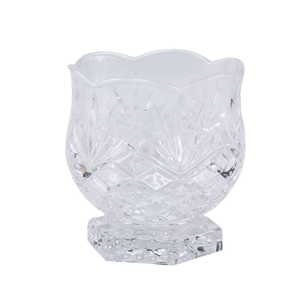 Porta Colher de Cristal Dublin 8x8cm - Lyor