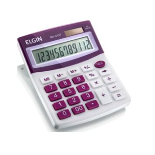 Calculadora De Mesa 12 Dígitos Roxa MV4127 Elgin em Oferta na Shopee
