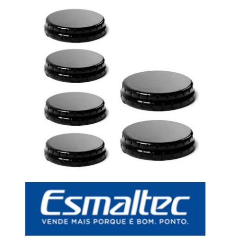 6 Tampas Espalhadores Boca de Fogão Esmaltec Ágata, 4 Pequenas 2 Grandes - Miniatura 2