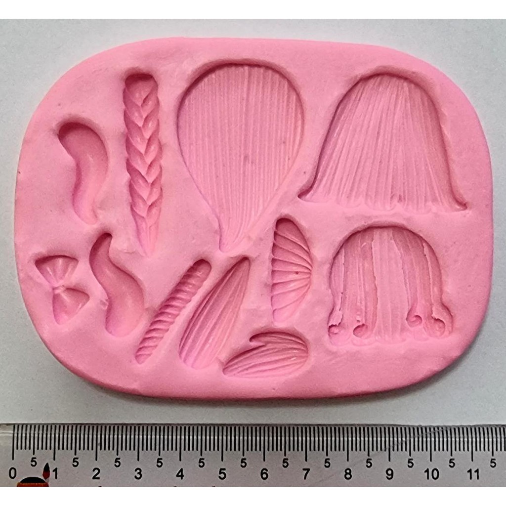 Molde Silicone Aplique Cabelos, Mechas E Tranças