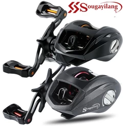 Sougayilang Carretilha de Pesca Left Hand Right Hand 12+1 Ball Bearings 6.3:1 Gear Ratio Max Drag 6-8KG