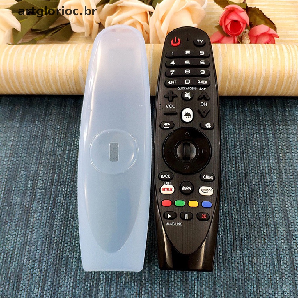 Capa Protetora De Silicone Transparente Para Controle Remoto De TV LG A-MR600/650