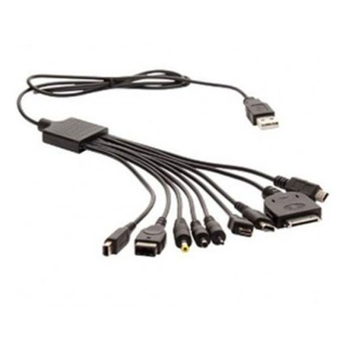 Cabo Multiaplicações  9 em 1 PSP NDSi Micro USB DS Lite GBA Nokia em Oferta na Shopee