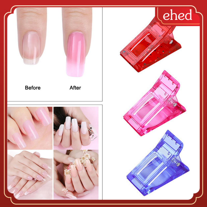 Ehed 10pcs Plastic Nail Clips For Quick Building Polygel Diy Accessories Manicure Shopee Brasil