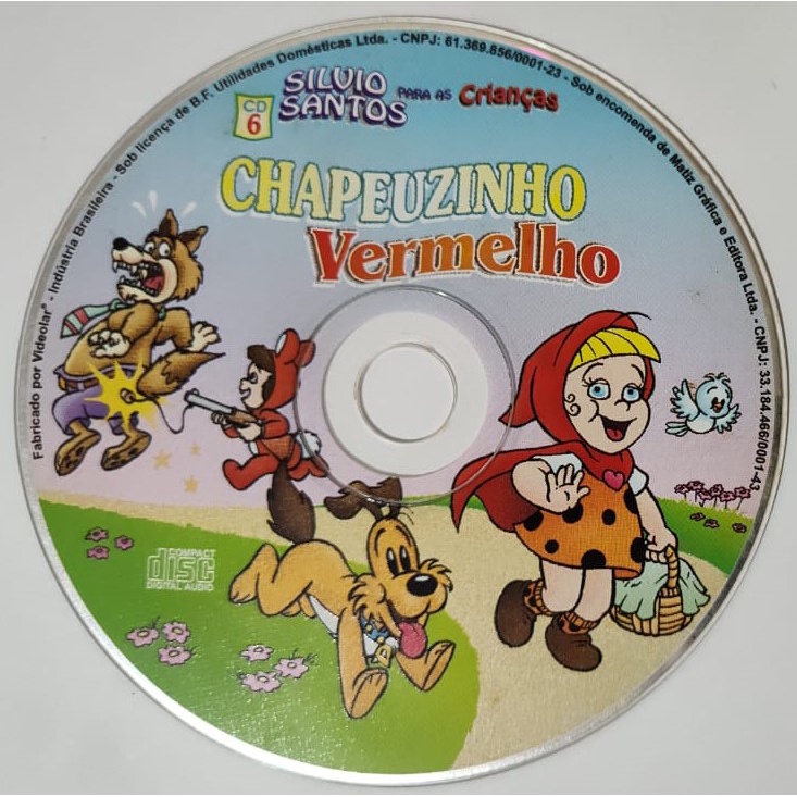 CD Chapeuzinho vermelho (cd 6)  - Silvio Santos para as Crianças