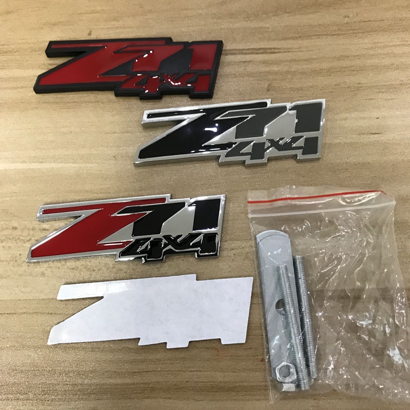 Metal Estilo Carro Z71 4X4 Grelha Emblema Decoração Tronco Traseiro Adesivos Para Chevrolet Silverado Chevy Colorado