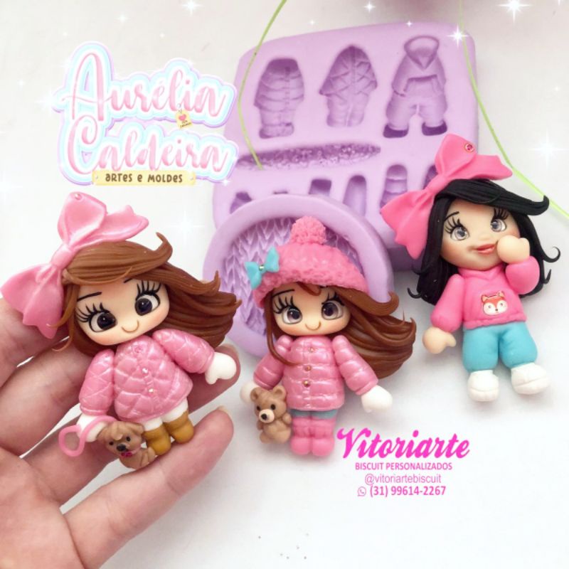 Molde silicone Fofuras de Inverno Metalassê 03