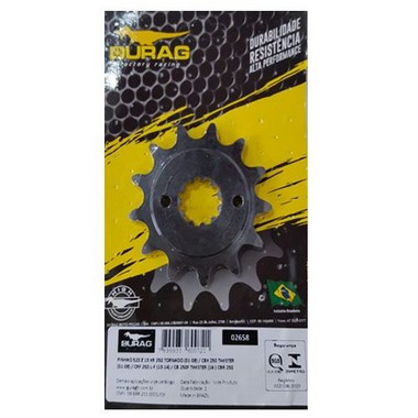 Pinhão 13 Dentes Tornado / Twister / CB Twister / CRF 250L / CRF 250F - Corrente Grossa P520 - Durag