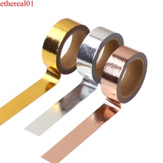 Fita Adesiva Metálica / Fita Dourada/Prateada Enrugada Colecionável para Scrapbook/Diário/Arte/Artesanato/DIY em Oferta na Shopee