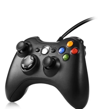 Controle Xbox 360 com fio Manete Slim / Fat E Pc Joystick