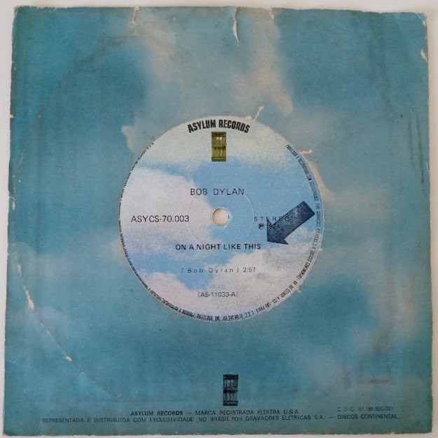 Compacto Vinil Bob Dylan On Night Like This You Angel Promocional