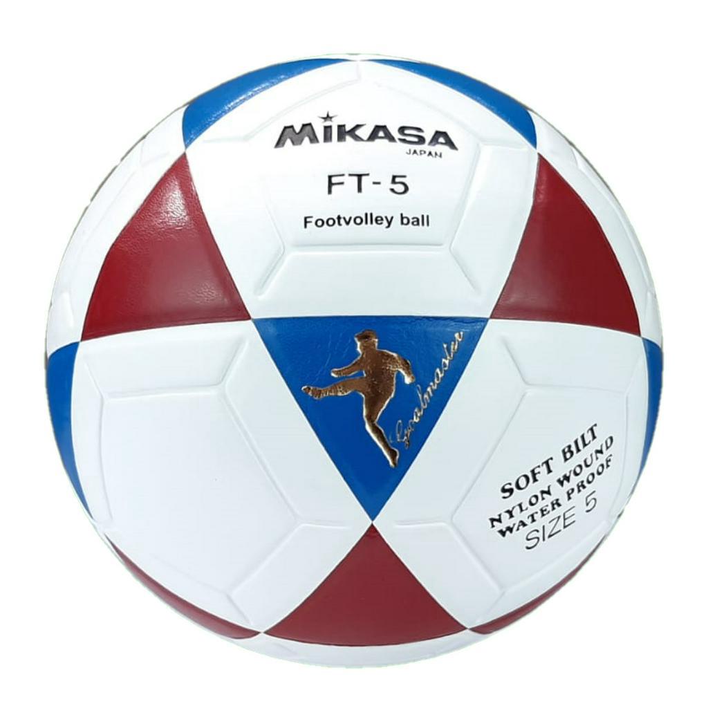 Bola de Futevôlei Mikasa FT5 Branco/azul/vinho