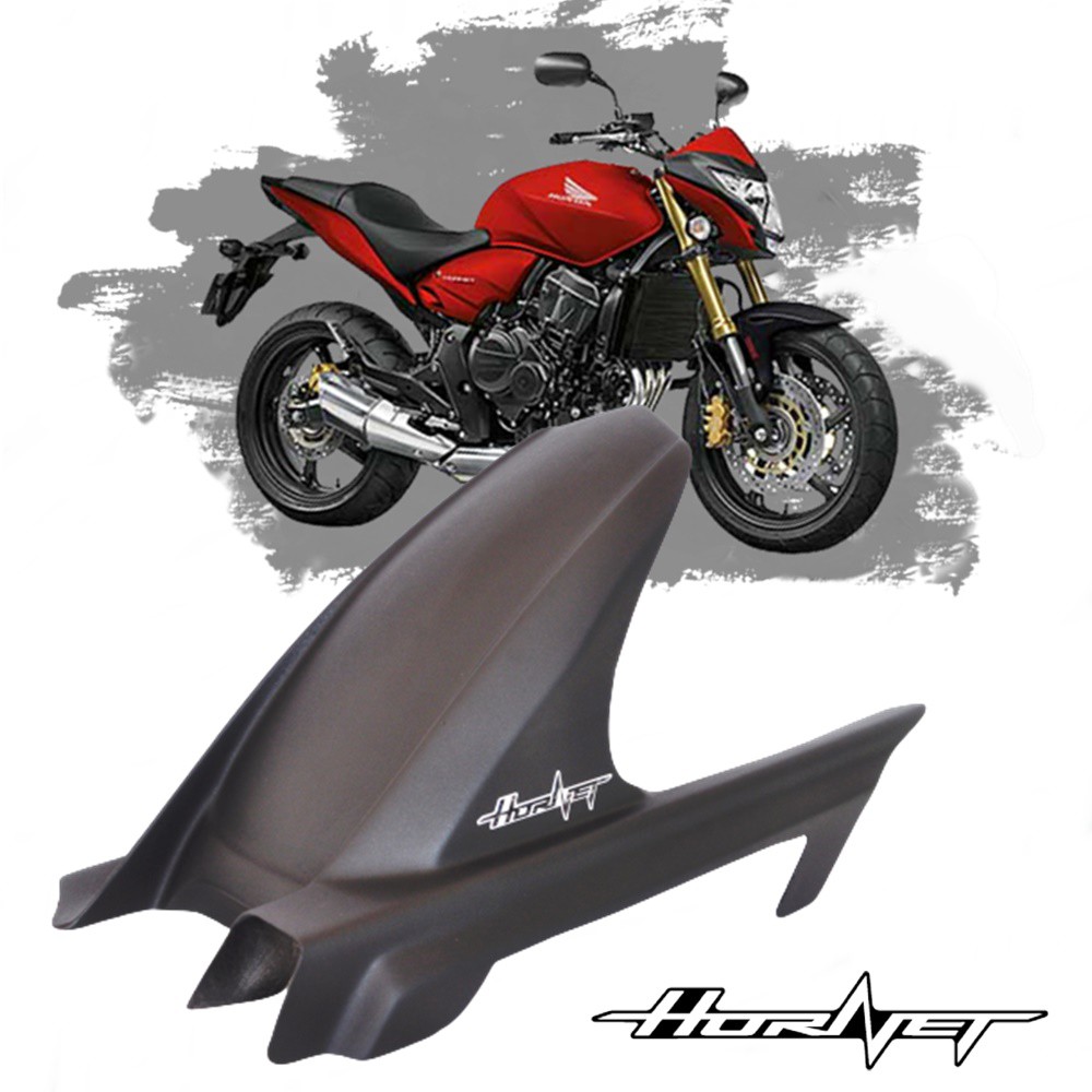 Paralama Traseiro Fibra Vidro Preto Fosco Hornet 2009 Em Diante