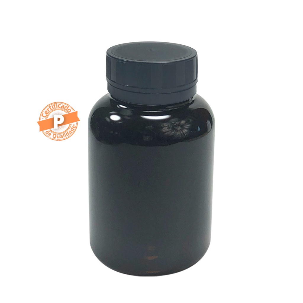 Pote Para Cápsulas Pet 150ml C/ Tampa Lacre (20 Unidades)