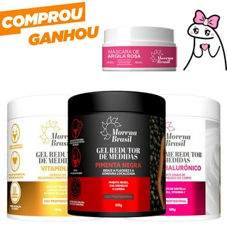 Kit Gel Redutor de Medidas - Pimenta Negra + Laranja Amarga + Ácido Hialurônico