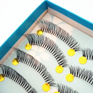 024 Cílios Postiços Artesanais Pacote Com 10 Pares em Oferta na Shopee