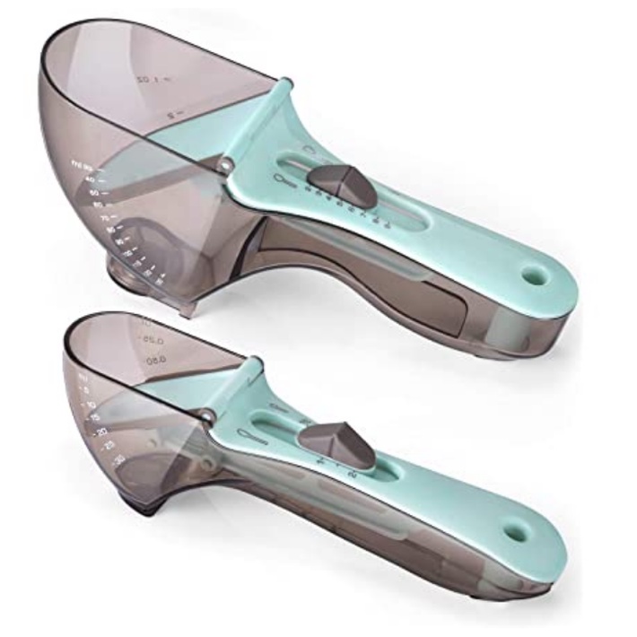 2 Colheres De Medição Ajustáveis para Ferramenta De Acessórios De Cozinha