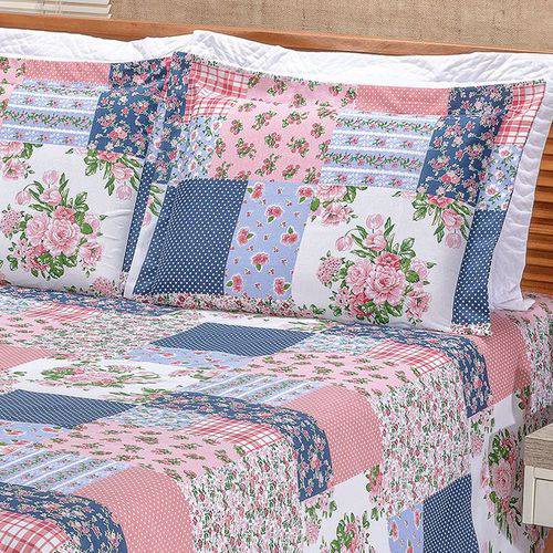 Cobre Leito ESTAMPADO LINDO Queem 3 Peças em Oferta na Shopee
