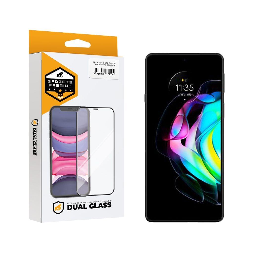 Película Dual Glass para Motorola Moto Edge 20 - Preto - Gshield - Mobile & Gadgets