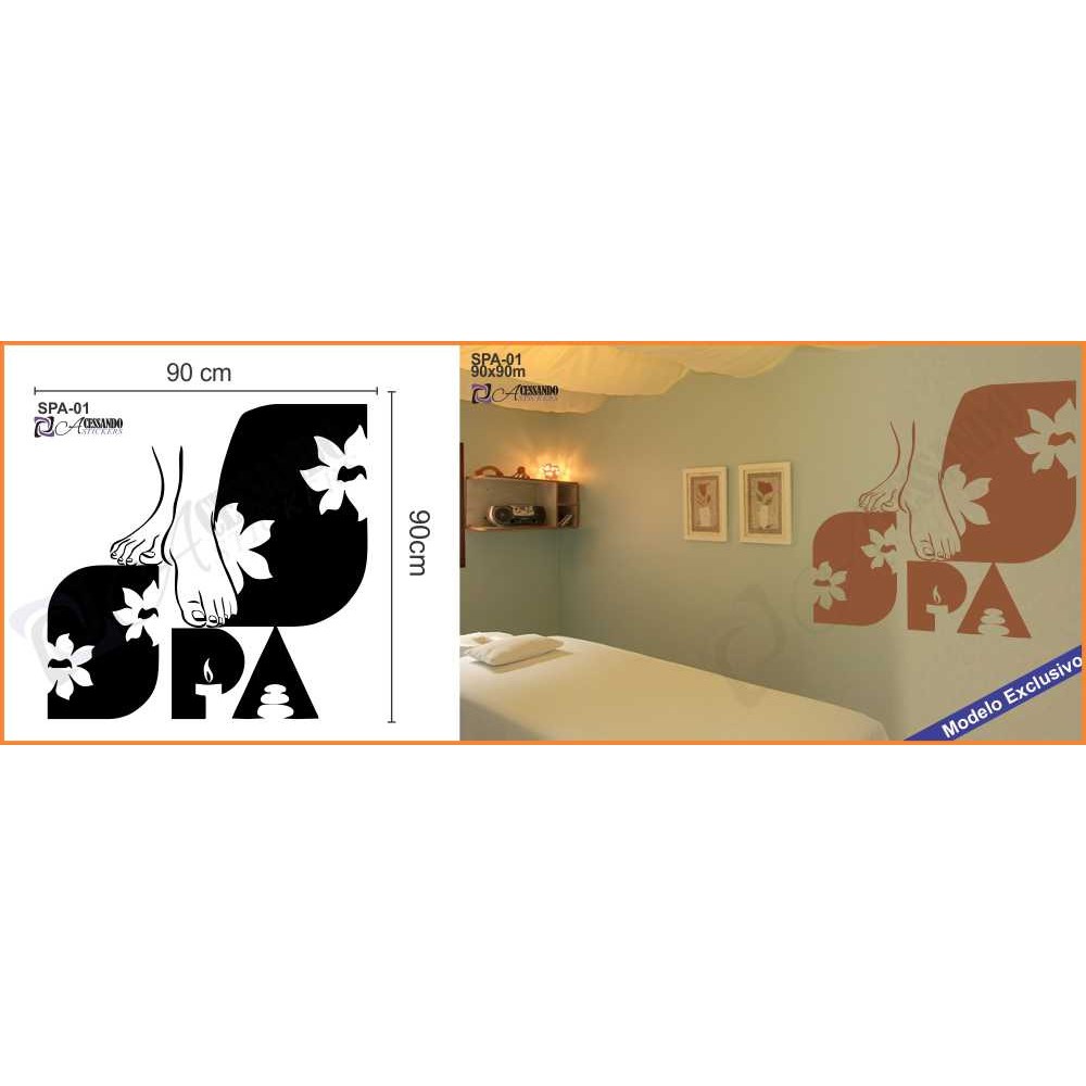Adesivo Parede Massagem Estética Massoterapia Relax Oferta!!