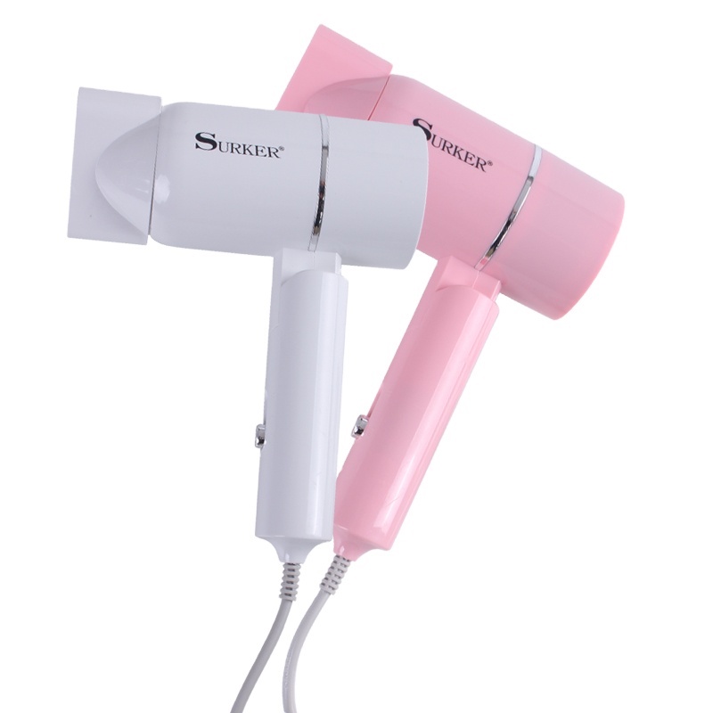 Secador de Cabelo Surker Turbo SK-3500 Branco e Rosa 1600w 110V