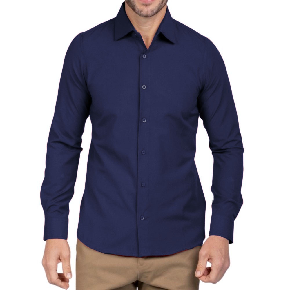 Camisa Masculina Manga Longa Slim Fit Luxo Pronta Entrega Varias cores em Oferta na Shopee