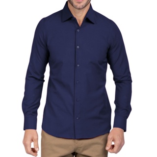 Camisa Masculina Manga Longa Slim Fit Luxo Pronta Entrega Varias cores em Oferta na Shopee