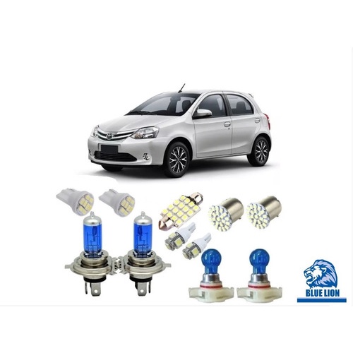 Toyota Etios + H4 + H16 Kit Lampadas Led  Super Branca 12/20
