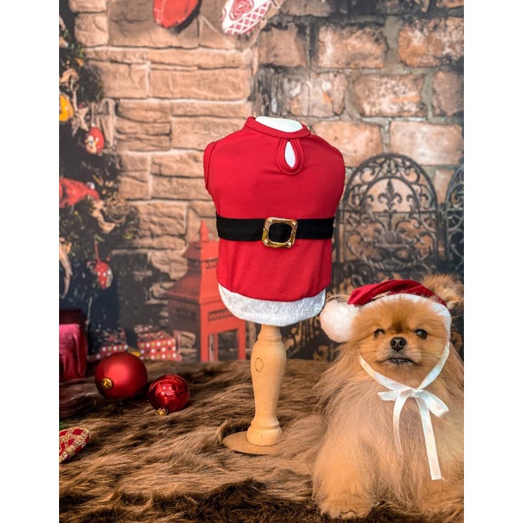 Roupinha de Natal para Cachorro Roupa Pet Papai Noel | Shopee Brasil