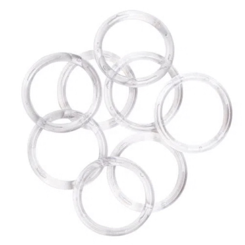 Argola plastica transparente (10 unidades) em Oferta na Shopee