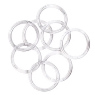 Argola plastica transparente (10 unidades) em Oferta na Shopee