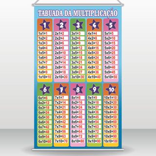 Banner Tabuada da Multiplicação em Oferta na Shopee