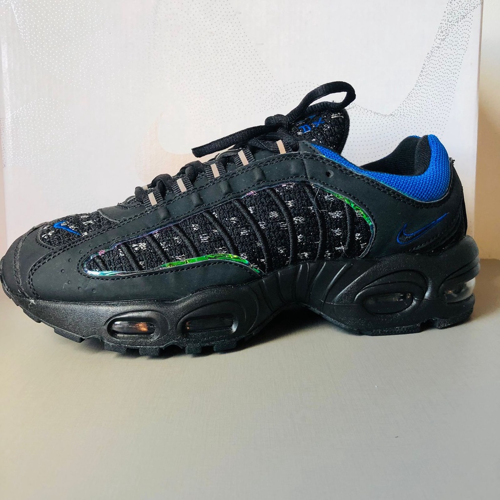 Tenis Nike Air Max Tailwind Iv Preto E Azul Masculino Promocao Shopee Brasil