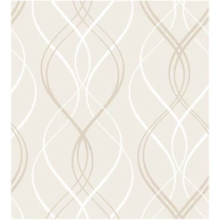 Papel De Parede Abstrato Bege Elegante Em Adesivo Vinílico, Quarto, Sala, Lavabo, Corredor 3,50 Mts