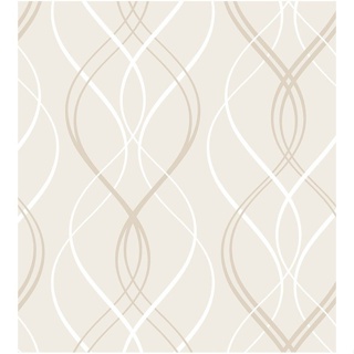 Papel De Parede Abstrato Bege Elegante Em Adesivo Vinílico, Quarto, Sala, Lavabo, Corredor 3,50 Mts em Oferta na Shopee