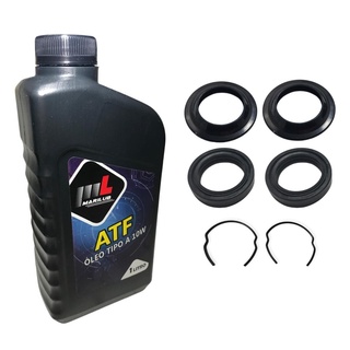 Retentor Bengala + Guarda Pó + Trava + Óleo ATF Honda Titan 150