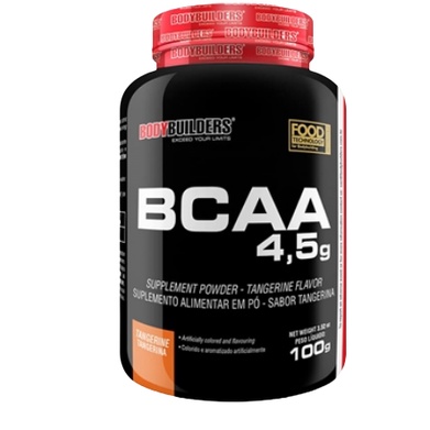 Bcaa Power 4,5g  Em Pó Tangerina Suplemento Alimenta Em Pó